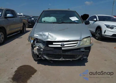 2002 Toyota Sienna Le z USA, uszkodzony, nr VIN 4T3ZF13C32U435420